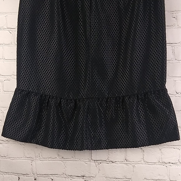 Ann Taylor Black Polka Dot Skirt Ruffle 2 - Picture 7 of 8